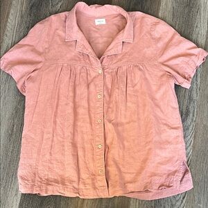 (25) Wilfred Blush Button-Down Shirt